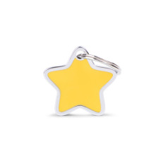 Chapa de Identificação Charms Small Yellow Star ID Tag
